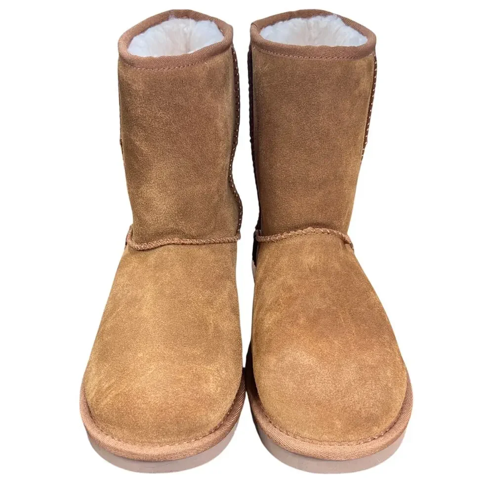 Koolaburra by UGG Short Classic Faux Fur Lined Suede Boots Size 7
